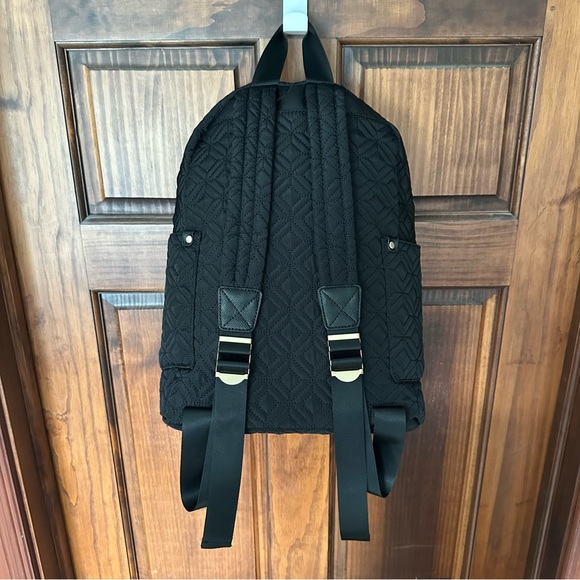 Adrienne Vittadini Quilted Black Backpack NWOT - Picture 4 of 8